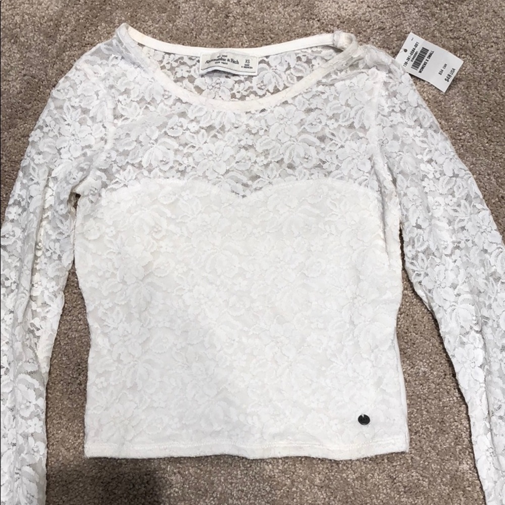 Abercrombie and Fitch lace long sleeve top